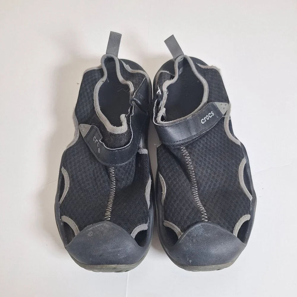 Crocs Mens black Sandals size 10